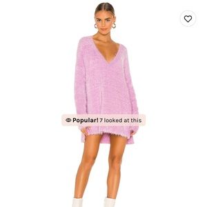 Pink sweater dress!!! Worn once!!!! Super cute!Bought from Revolve!💜💜💜